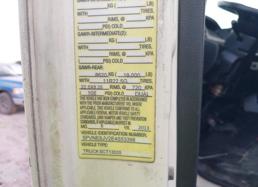 Photo 8 of 2014 Hino 258/268 (VIN 5PVNE8JV2E4S53398)