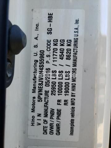 Photo 7 of 2017 HINO 258/268 (VIN 5PVNE8JV5H4S55960)