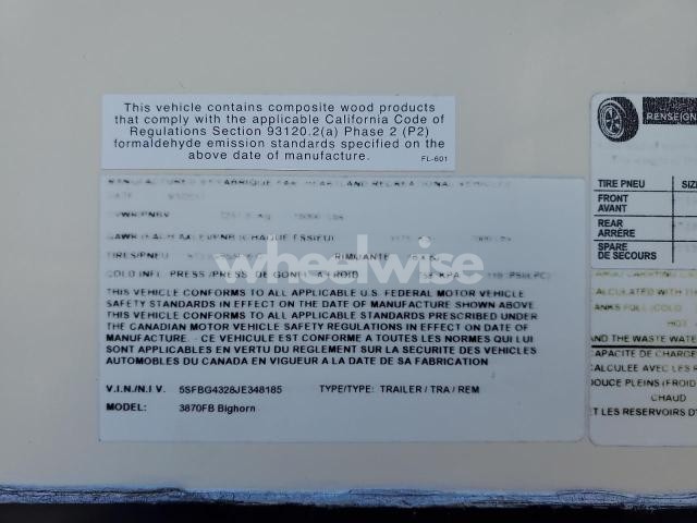 Photo 3 of 2018 HEARTLAND BIG HORN FIFTHWHEEL (VIN 5SFBG4328JE348185)