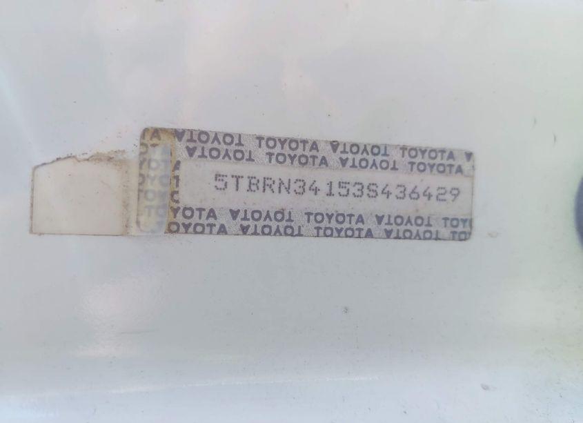 Photo 9 of 2003 Toyota Tundra SR5 (VIN 5TBRN34153S436429)
