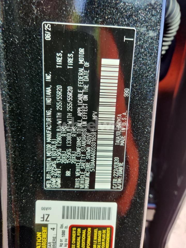 Photo 14 of 2025 LEXUS TX 350 BASE (VIN 5TDAAAA60SS016581)