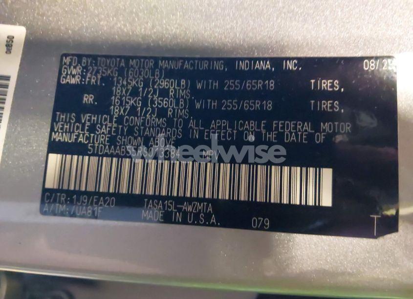 Photo 9 of 2024 Toyota Grand HIGHLANDER XLE (VIN 5TDAAAB55RS013384)