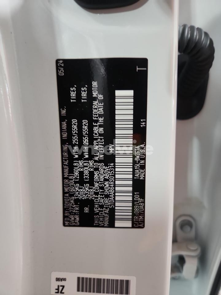 Photo 14 of 2024 LEXUS TX 350 BASE (VIN 5TDAAAB64RS015314)