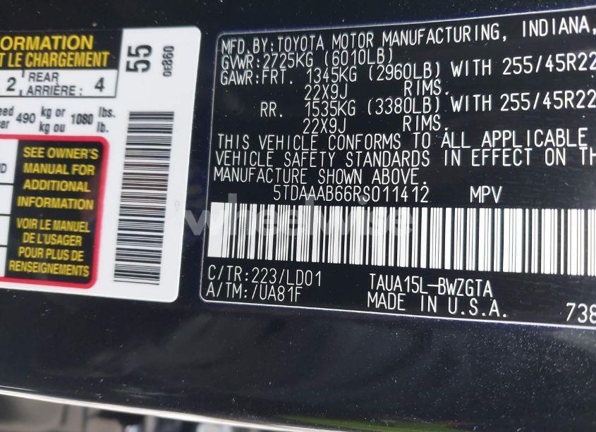 Photo 9 of 2024 Lexus Tx 350 LUXURY (VIN 5TDAAAB66RS011412)