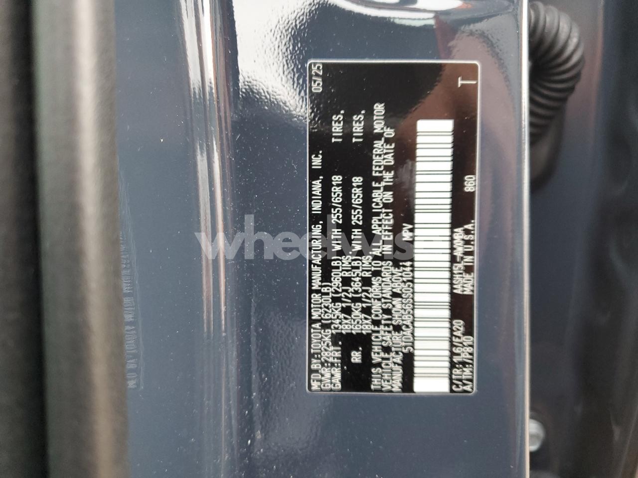 Photo 13 of 2025 TOYOTA GRAND HIGHLANDER LE (VIN 5TDACAB56SS051044)