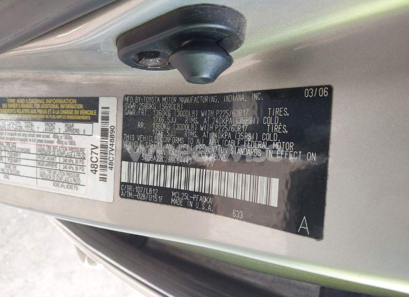 Photo 9 of 2006 Toyota Sienna XLE LIMITED (VIN 5TDBA22C26S064443)