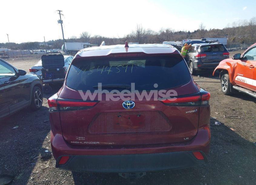 Photo 16 of 2021 Toyota Highlander HYBRID LE (VIN 5TDBBRCH0MS034628)