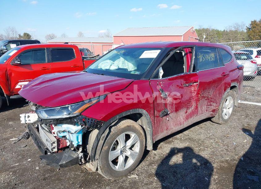 Photo 2 of 2021 Toyota Highlander HYBRID LE (VIN 5TDBBRCH0MS034628)