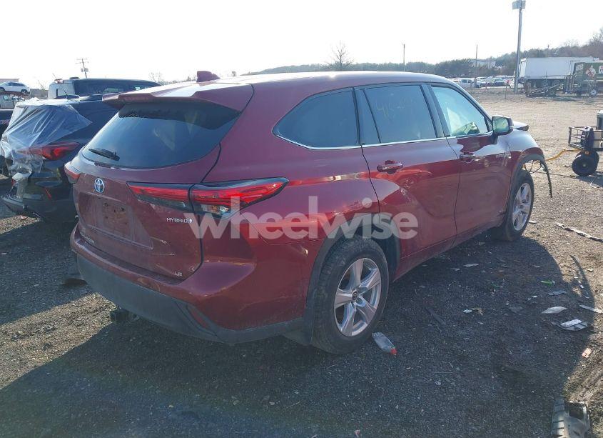 Photo 4 of 2021 Toyota Highlander HYBRID LE (VIN 5TDBBRCH0MS034628)