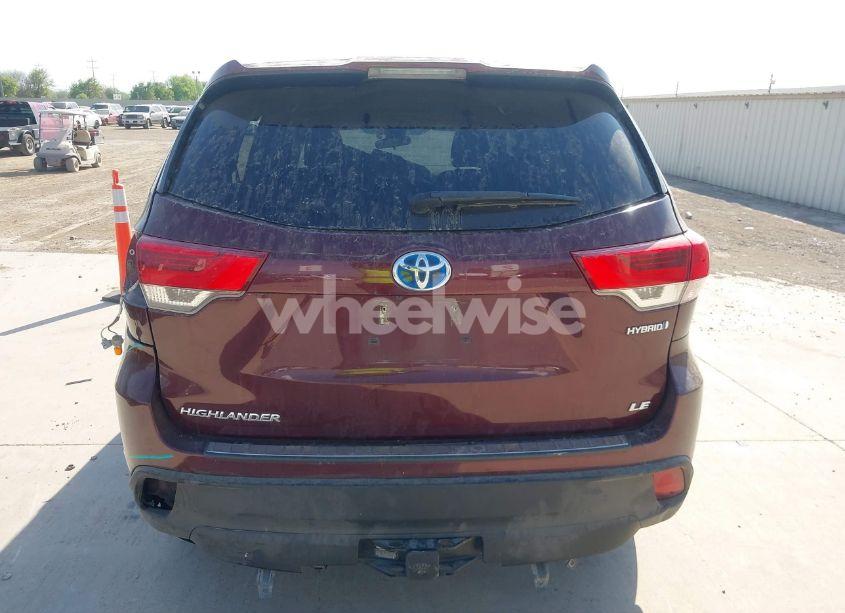 Photo 17 of 2017 Toyota Highlander HYBRID LE (VIN 5TDBGRFH8HS035433)