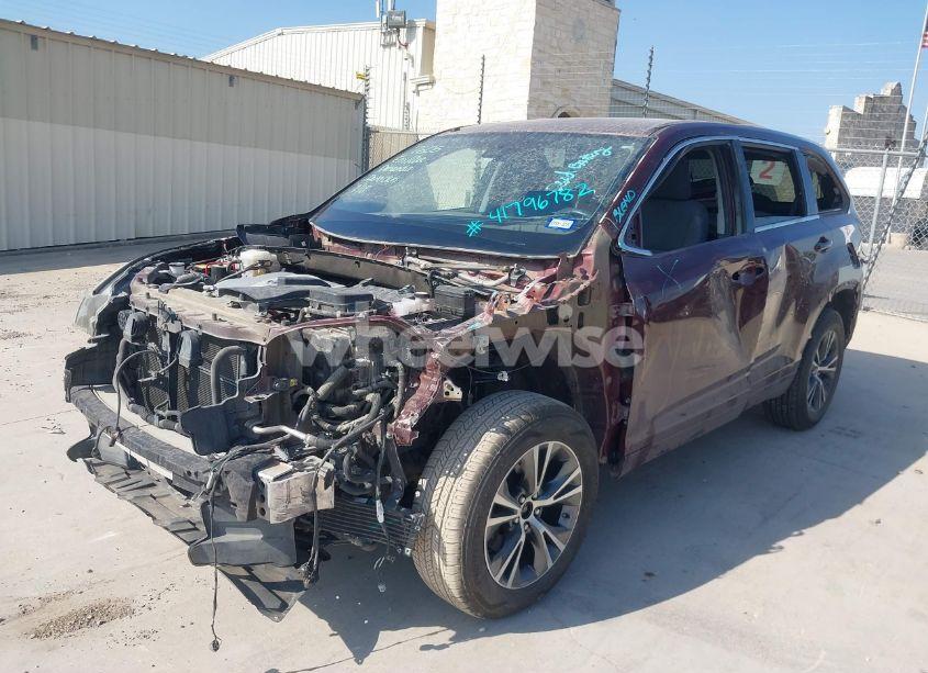 Photo 2 of 2017 Toyota Highlander HYBRID LE (VIN 5TDBGRFH8HS035433)