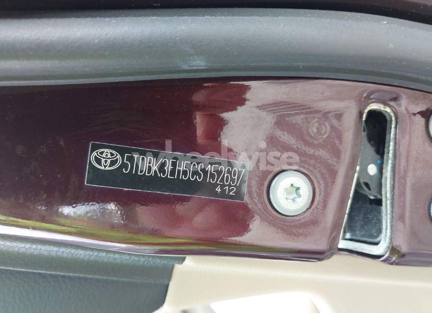 Photo 19 of 2012 Toyota Highlander BASE V6/SE V6 (VIN 5TDBK3EH5CS152697)