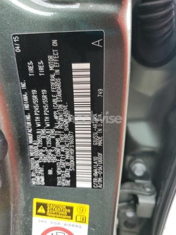 Photo 6 of 2015 TOYOTA HIGHLANDER LIMITED (VIN 5TDBKRFH6FS198836)