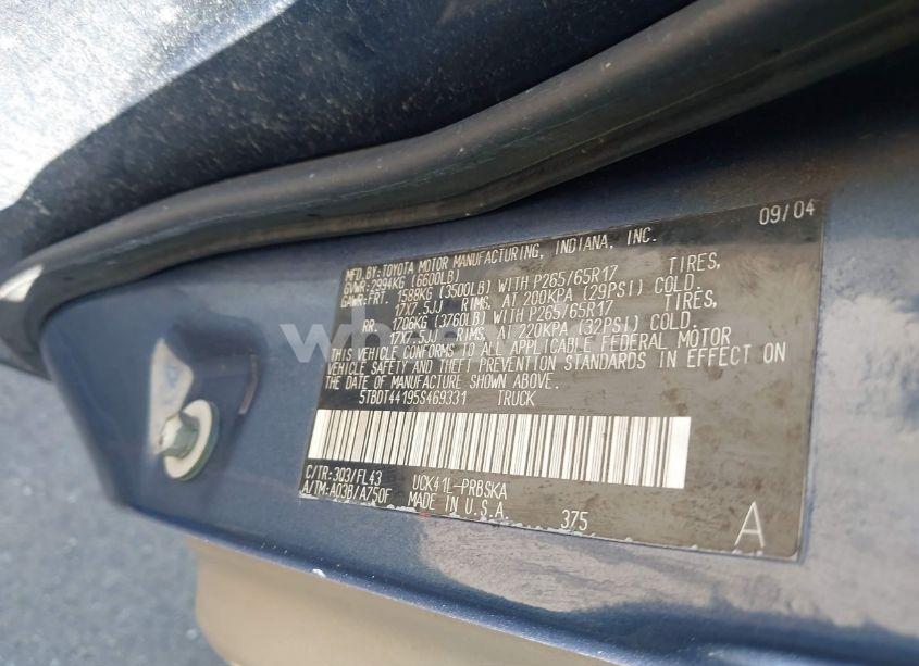 Photo 9 of 2007 Toyota Sequoia LIMITED V8 (VIN 5TDBT48A97S279217)