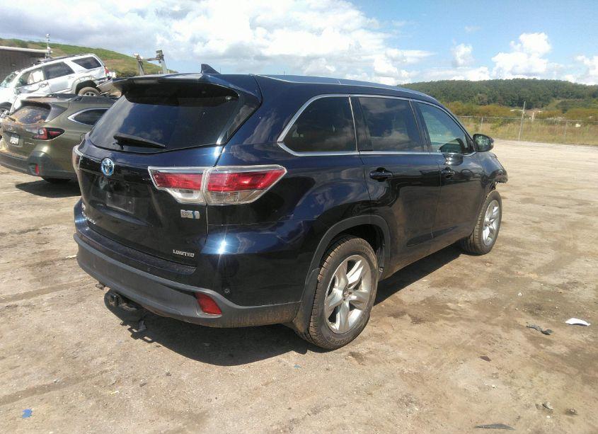 Photo 4 of 2016 Toyota Highlander HYBRID LIMITED (VIN 5TDDCRFH0GS019603)
