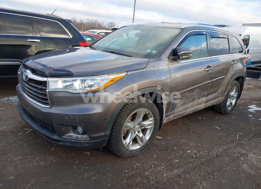 Photo 2 of 2015 Toyota Highlander HYBRID LIMITED (VIN 5TDDCRFH4FS009994)