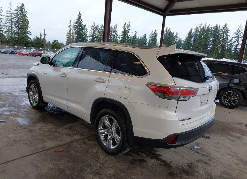 Photo 3 of 2015 Toyota Highlander HYBRID LIMITED PLATINUM V6 (VIN 5TDDCRFHXFS008459)