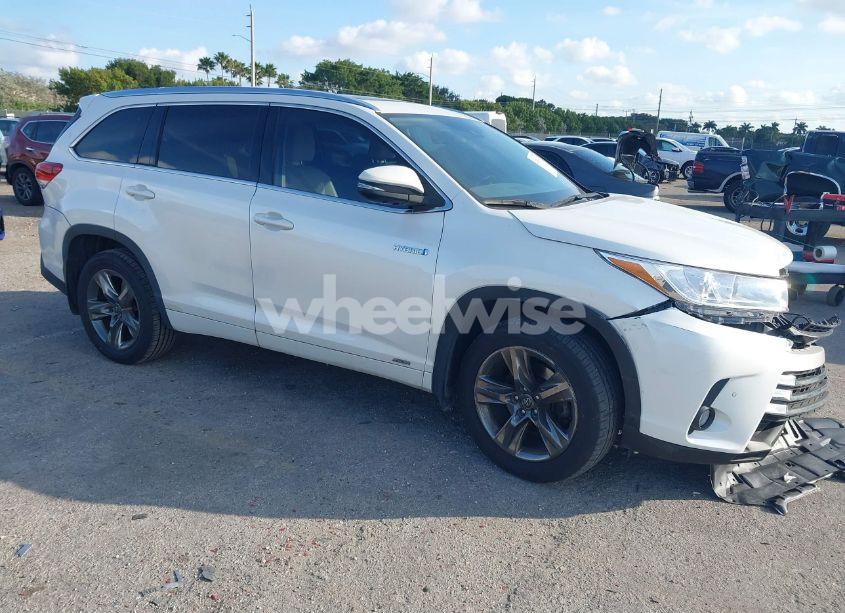 2018 Toyota Highlander HYBRID LIMITED PLATINUM (VIN 5TDDGRFH7JS040072) main photo