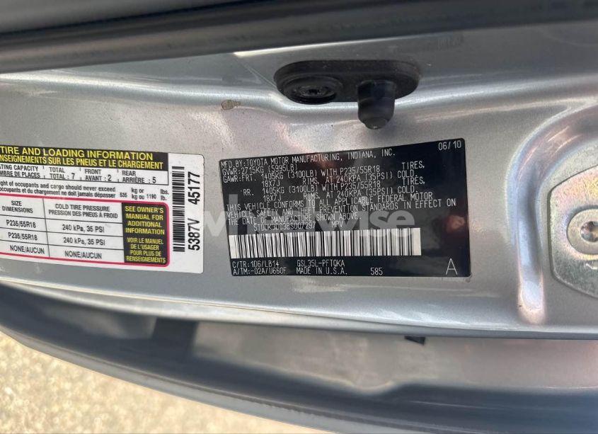 Photo 9 of 2011 Toyota Sienna XLE/LIMITED (VIN 5TDDK3DC3BS007297)