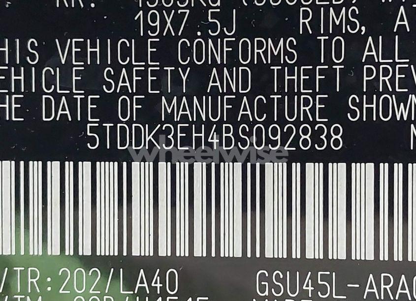 Photo 9 of 2011 Toyota Highlander LIMITED V6 (VIN 5TDDK3EH4BS092838)