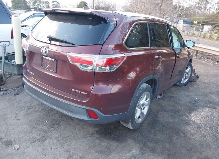Photo 4 of 2015 Toyota Highlander LIMITED V6 (VIN 5TDDKRFH0FS099437)