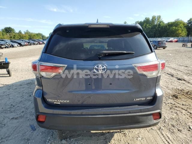 2015 TOYOTA HIGHLANDER LIMITED (VIN 5TDDKRFH9FS156962) main photo