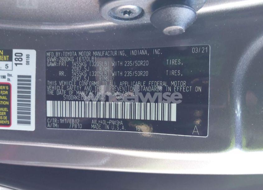 Photo 9 of 2021 Toyota Sienna XSE (VIN 5TDDRKEC3MS032840)