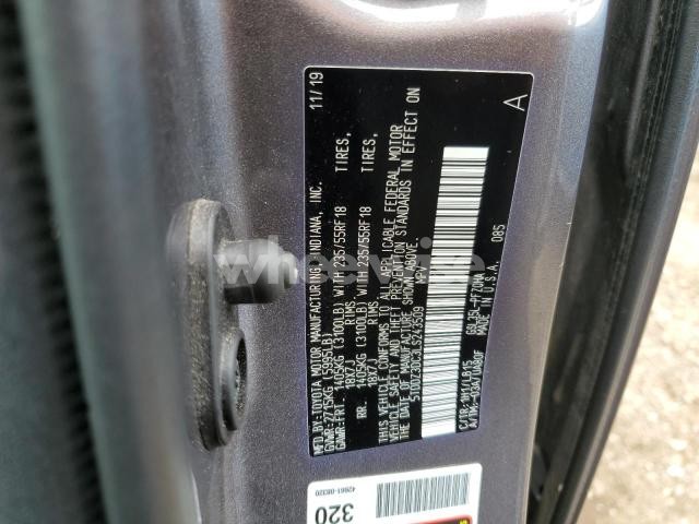 Photo 9 of 2020 TOYOTA SIENNA XLE (VIN 5TDDZ3DC3LS243509)