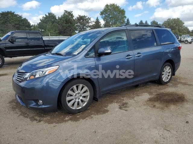 Photo 5 of 2017 TOYOTA SIENNA XLE (VIN 5TDDZ3DC9HS183579)
