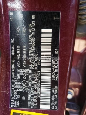 Photo 7 of 2019 TOYOTA HIGHLANDER LIMITED (VIN 5TDDZRFH0KS949024)