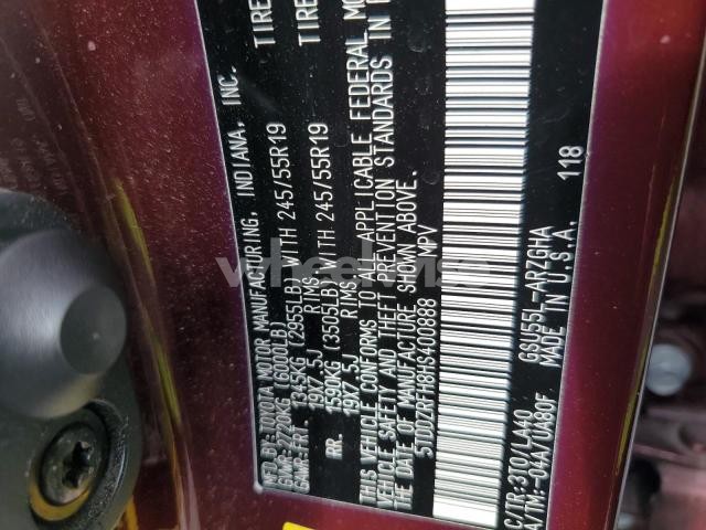 2017 TOYOTA HIGHLANDER LIMITED (VIN 5TDDZRFH8HS400888) main photo