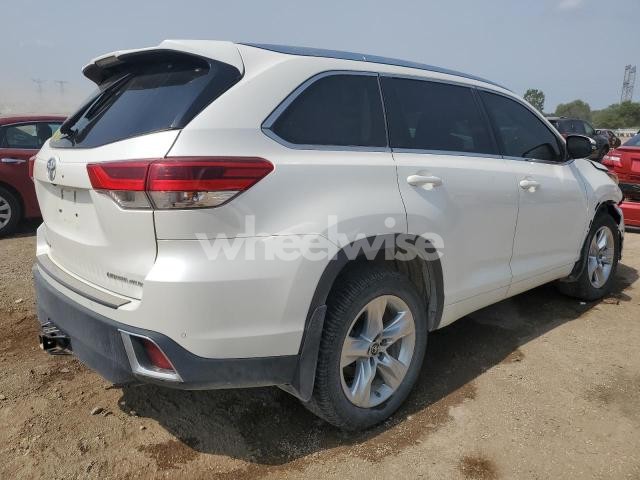 2019 TOYOTA HIGHLANDER LIMITED (VIN 5TDDZRFH8KS927384) main photo