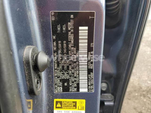 Photo 8 of 2019 TOYOTA HIGHLANDER LIMITED (VIN 5TDDZRFH8KS964788)