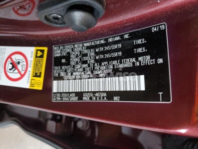 Photo 6 of 2019 TOYOTA HIGHLANDER LIMITED (VIN 5TDDZRFH9KS990414)