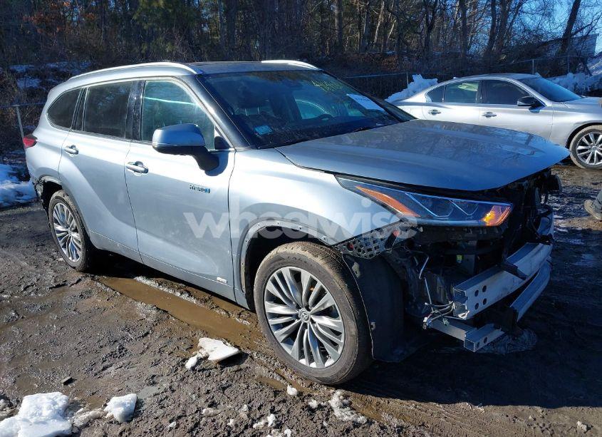 2021 Toyota Highlander HYBRID PLATINUM (VIN 5TDEBRCH7MS025826) main photo