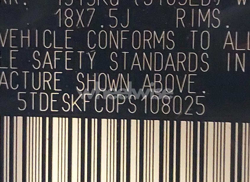 Photo 9 of 2023 Toyota Sienna PLATINUM (VIN 5TDESKFC0PS108025)