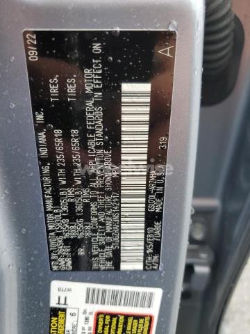 Photo 10 of 2022 TOYOTA HIGHLANDER XLE (VIN 5TDGZRAH3NS142117)