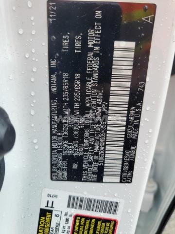 Photo 9 of 2022 TOYOTA HIGHLANDER XLE (VIN 5TDGZRAHXNS094356)