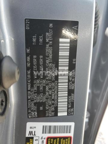 2021 TOYOTA HIGHLANDER XLE (VIN 5TDHZRBH2MS090349) main photo