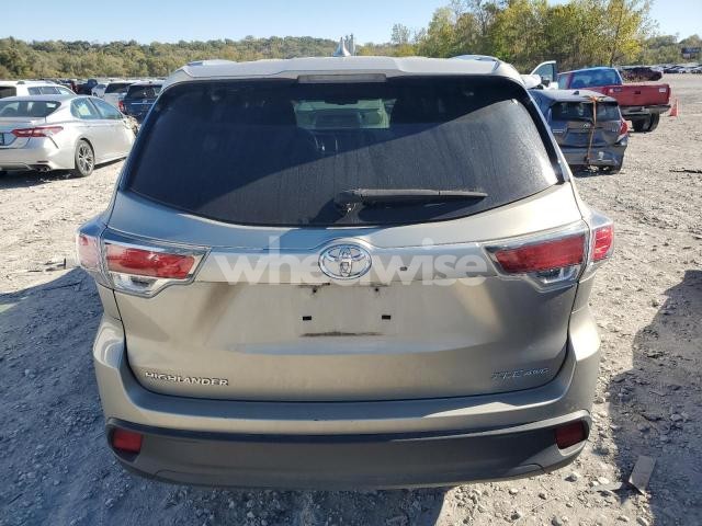 Photo 6 of 2015 TOYOTA HIGHLANDER XLE (VIN 5TDJKRFH0FS092961)