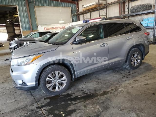 Photo 3 of 2015 TOYOTA HIGHLANDER XLE (VIN 5TDJKRFH0FS115588)