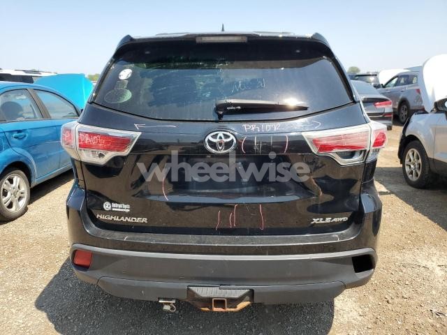 Photo 6 of 2014 TOYOTA HIGHLANDER XLE (VIN 5TDJKRFH1ES055349)