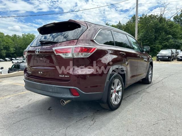2014 TOYOTA HIGHLANDER XLE (VIN 5TDJKRFH3ES005486) main photo