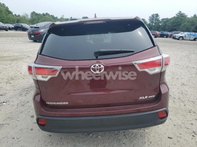 Photo 10 of 2016 TOYOTA HIGHLANDER XLE (VIN 5TDJKRFH3GS336586)