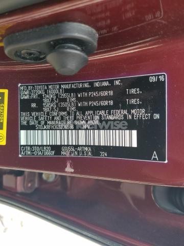 Photo 13 of 2016 TOYOTA HIGHLANDER XLE (VIN 5TDJKRFH3GS336586)