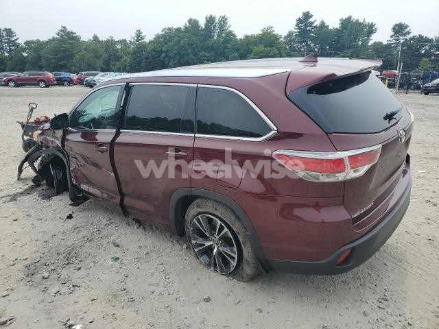 Photo 6 of 2016 TOYOTA HIGHLANDER XLE (VIN 5TDJKRFH3GS336586)