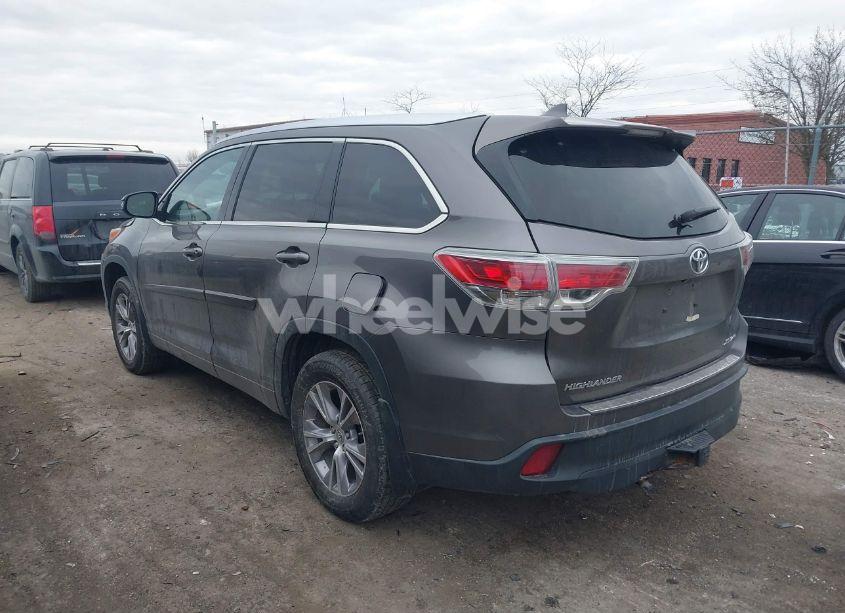 Photo 3 of 2014 Toyota Highlander XLE V6 (VIN 5TDJKRFH4ES043339)