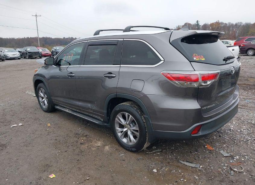 Photo 3 of 2015 Toyota Highlander XLE V6 (VIN 5TDJKRFH5FS154497)