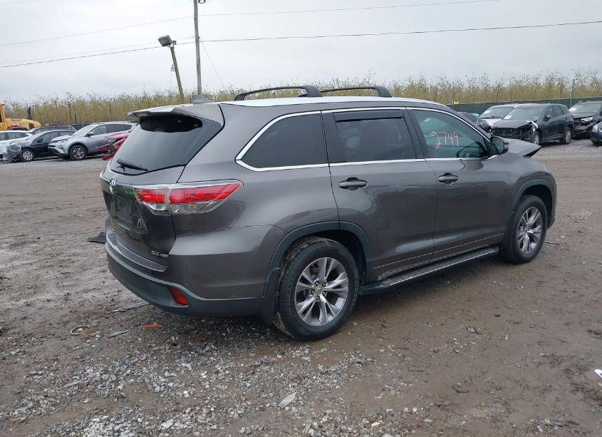 Photo 4 of 2015 Toyota Highlander XLE V6 (VIN 5TDJKRFH5FS154497)