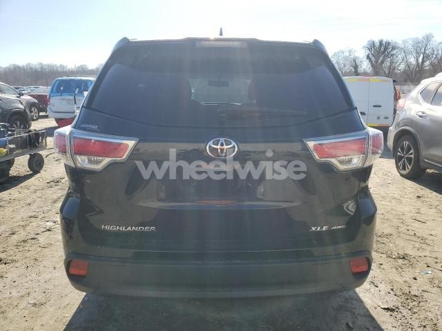 Photo 13 of 2015 TOYOTA HIGHLANDER XLE (VIN 5TDJKRFH5FS173809)